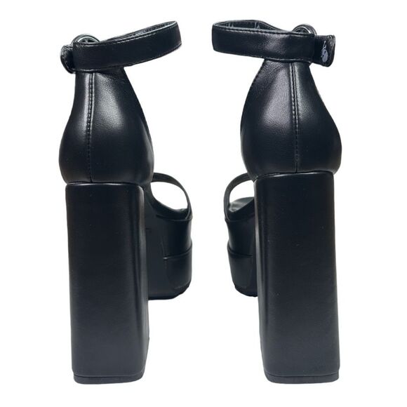 Lamoda x Dolls Kill Black Just Coz Platform Sandals -  Size 9 - Picture 6 of 7